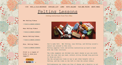 Desktop Screenshot of feltinglessons.com